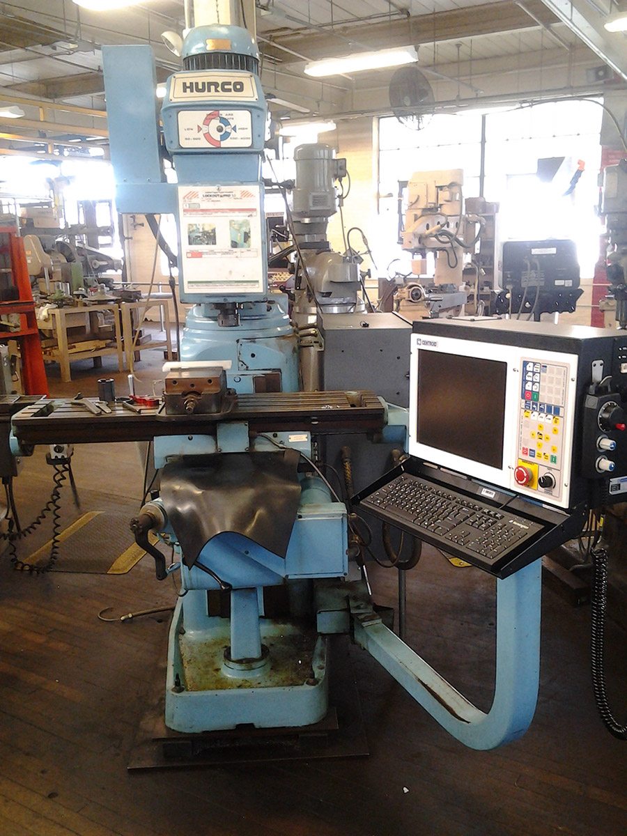 HURCO Knee Mill after retrofit.